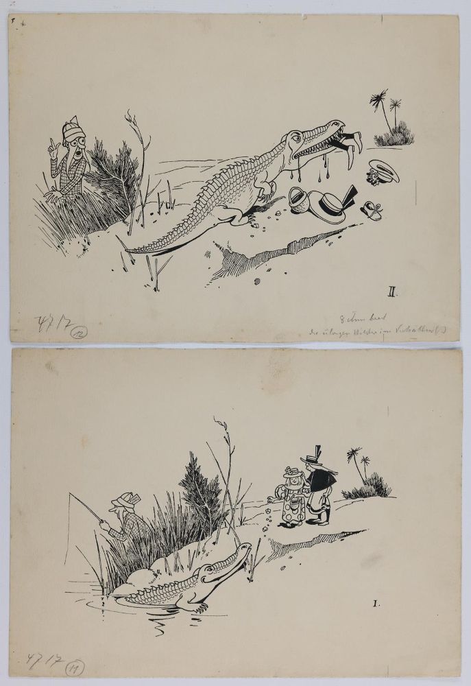 Große Abbildung Nr.2: 143-4005 Kirchner, Eugen: (Künstlergraphik, Karikatur)