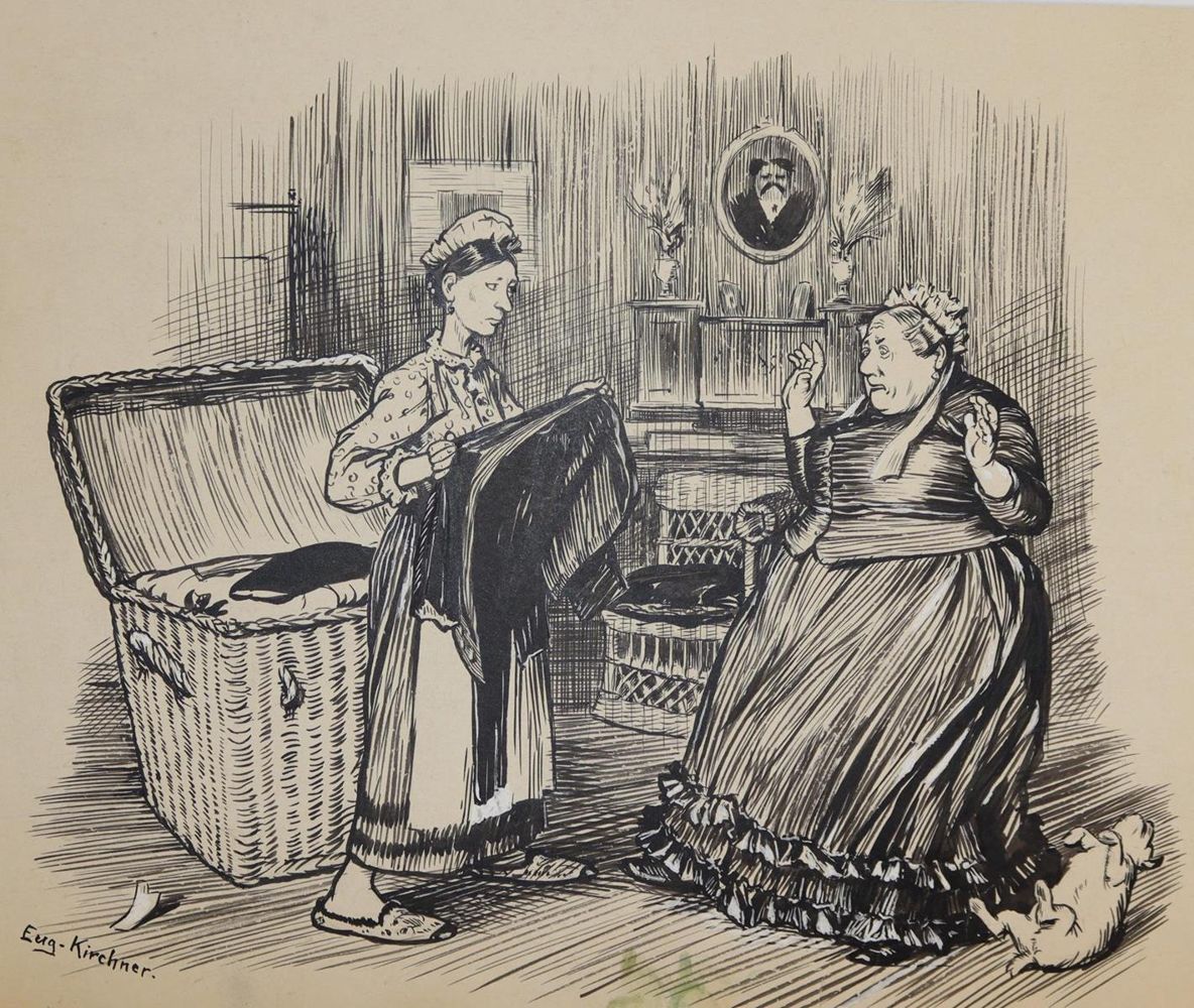 Große Abbildung Nr.1: 143-4006 Kirchner, Eugen: (Künstlergraphik, Karikatur)