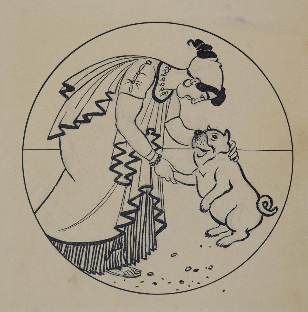 Große Abbildung Nr.2: 143-4006 Kirchner, Eugen: (Künstlergraphik, Karikatur)