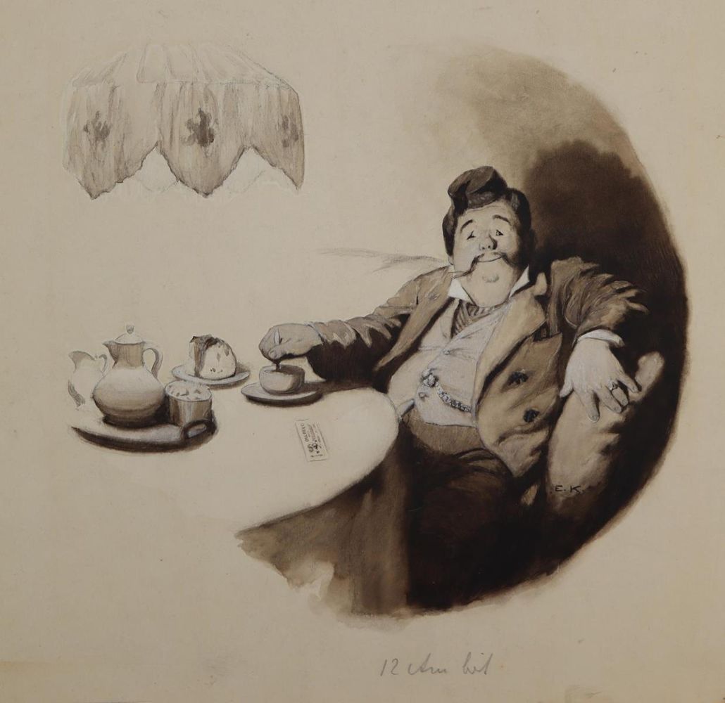 Große Abbildung Nr.5: 143-4006 Kirchner, Eugen: (Künstlergraphik, Karikatur)