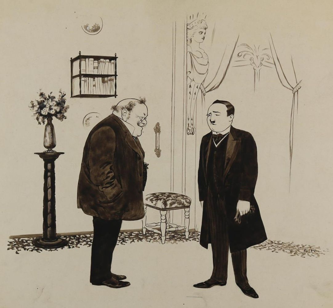 Große Abbildung Nr.3: 143-4007 Kirchner, Eugen: (Künstlergraphik, Karikatur)