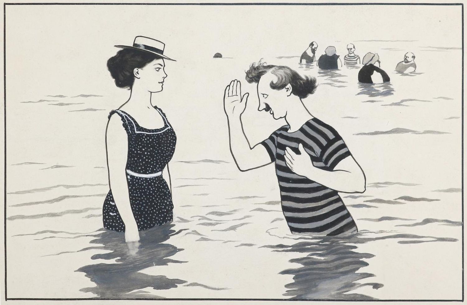 Große Abbildung Nr.1: 143-4008 Kirchner, Eugen: (Künstlergraphik, Karikatur)