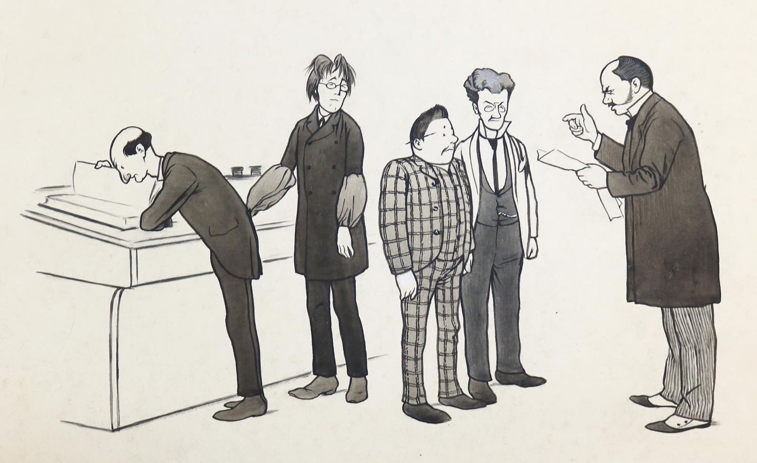 Große Abbildung Nr.1: 143-4010 Kirchner, Eugen: (Künstlergraphik, Karikatur)