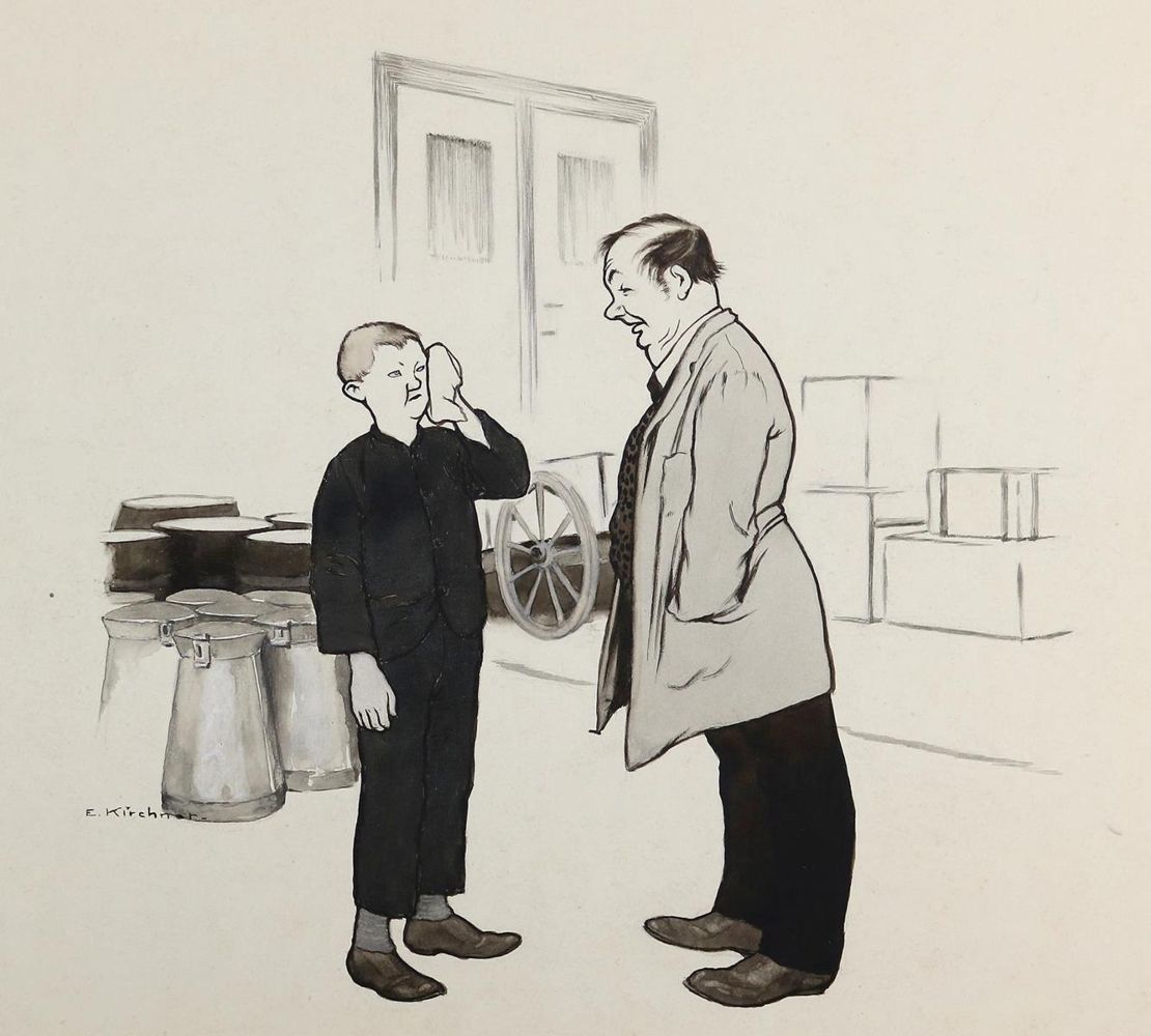 Große Abbildung Nr.2: 143-4010 Kirchner, Eugen: (Künstlergraphik, Karikatur)