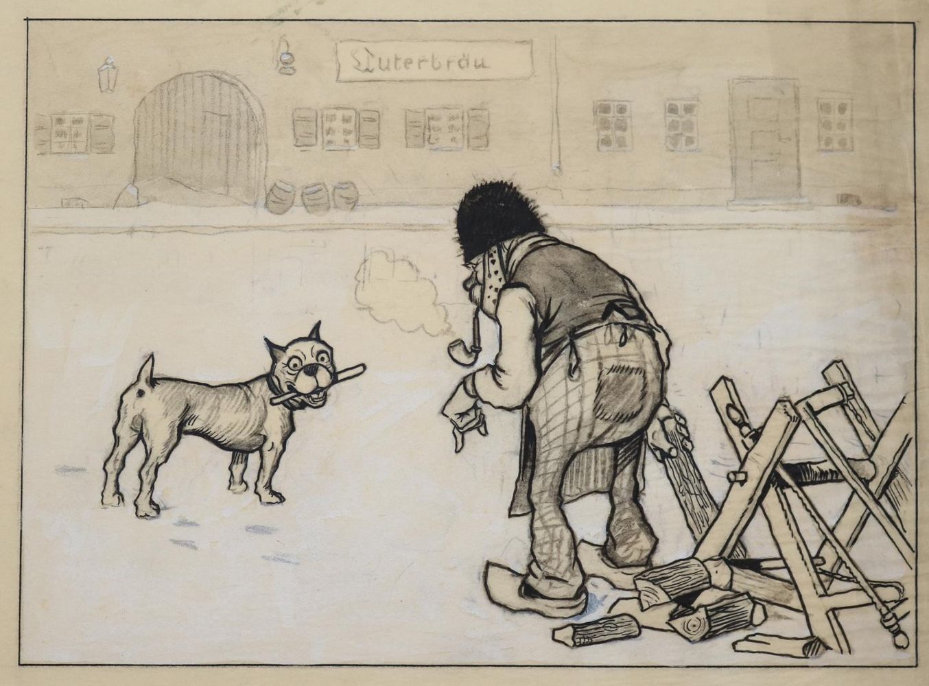 Große Abbildung Nr.3: 143-4011 Konvolut.: (Künstlergraphik, Karikatur)