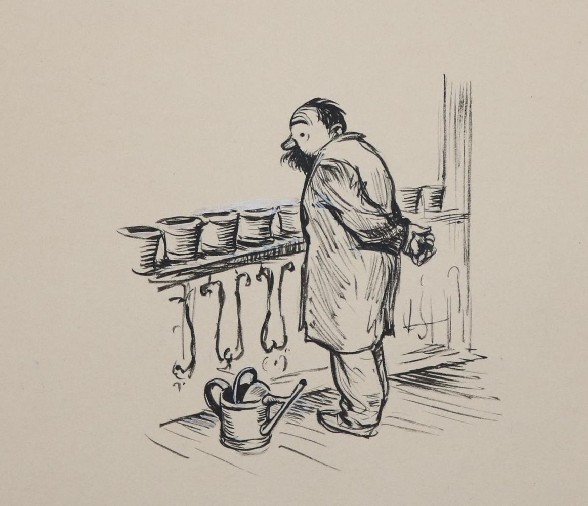 Große Abbildung Nr.5: 143-4011 Konvolut.: (Künstlergraphik, Karikatur)