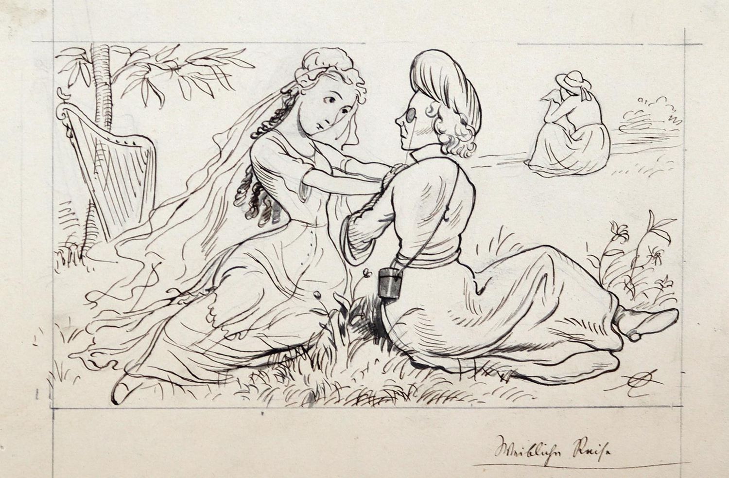 Große Abbildung Nr.5: 143-4016 Oberländer, Adolf: (Künstlergraphik, Karikatur)