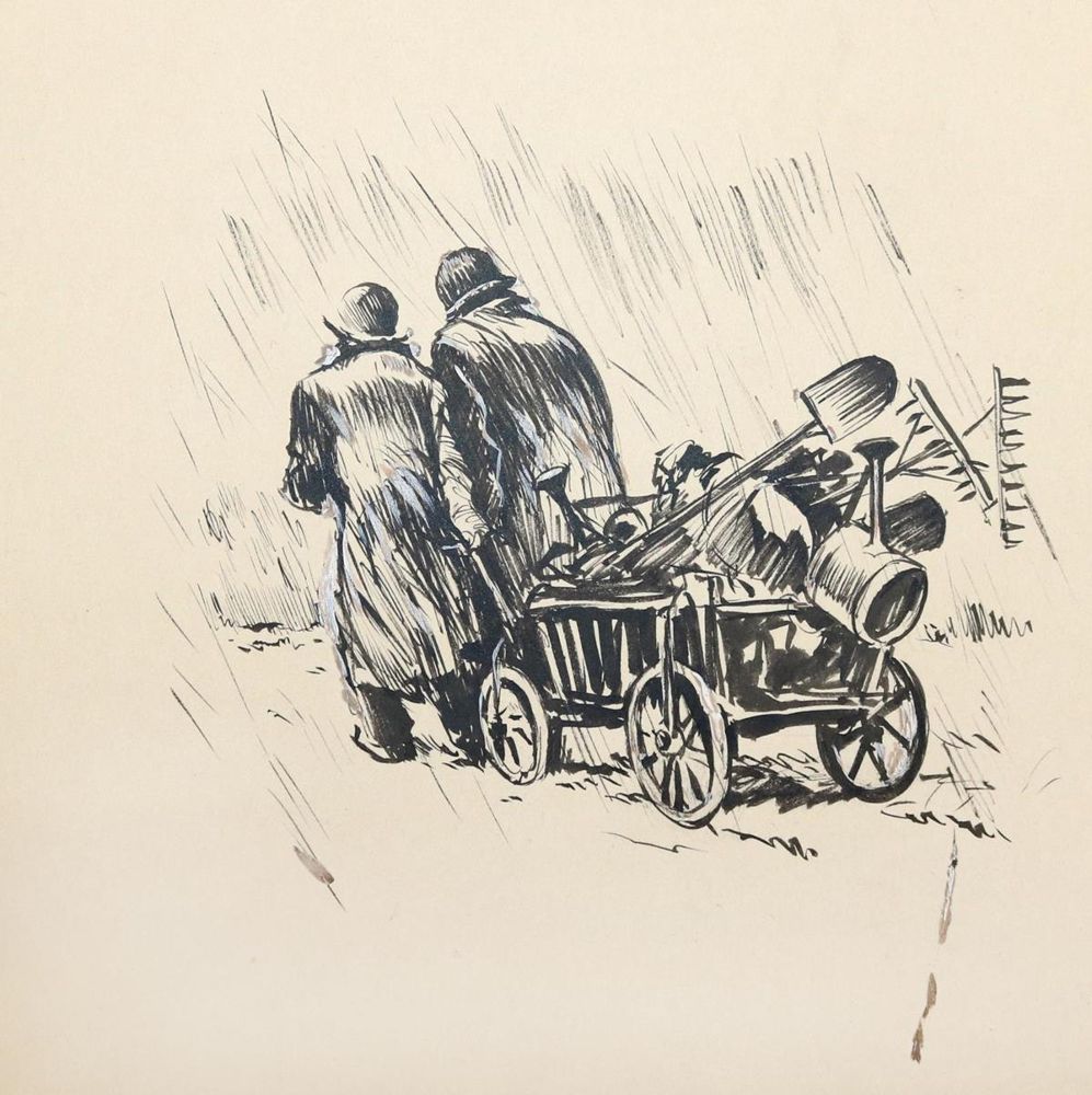 Große Abbildung Nr.1: 143-4021 Oberländer, Adolf: (Künstlergraphik, Karikatur)