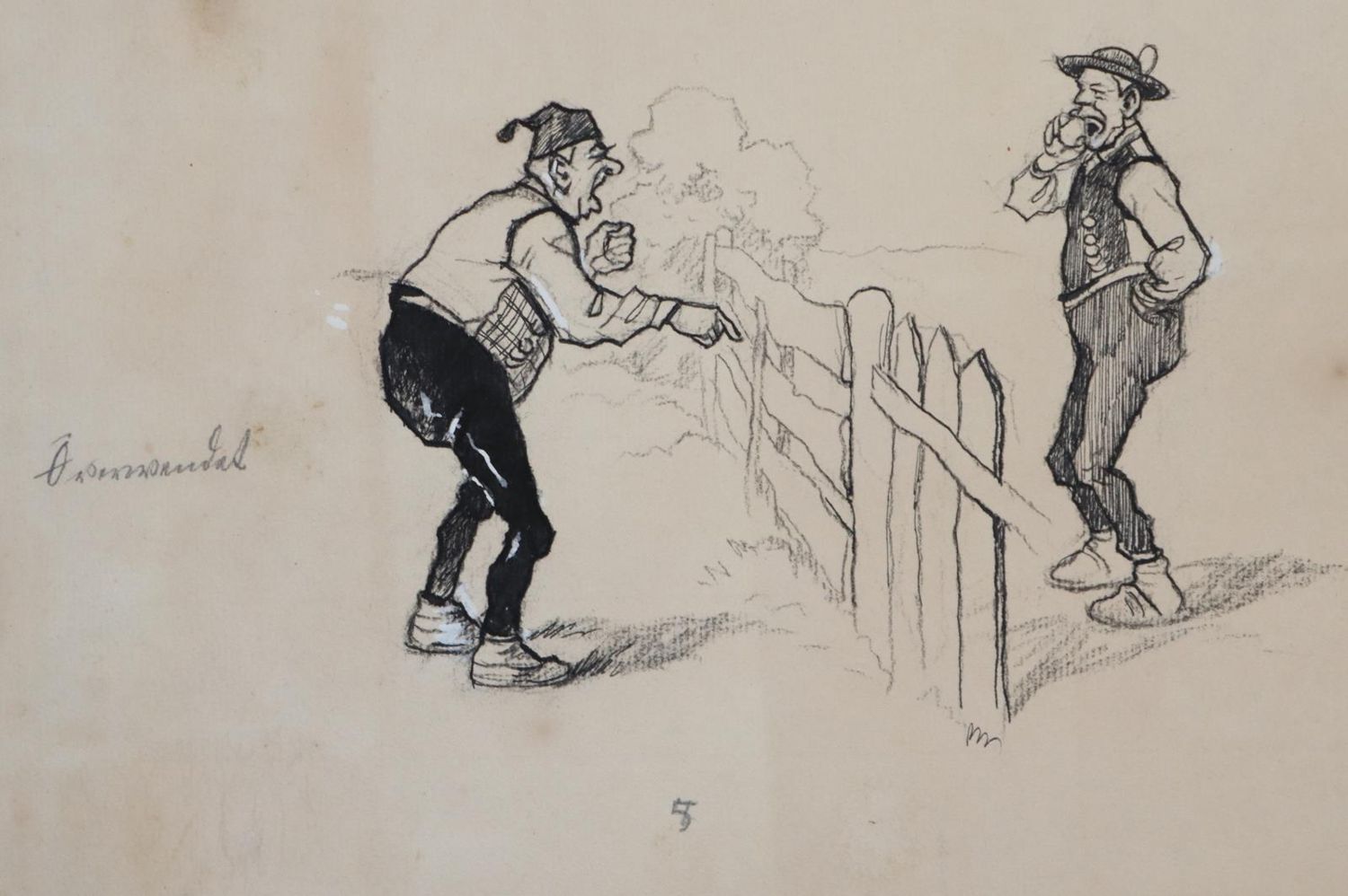 Große Abbildung Nr.10: 143-4030 Roeseler, August: (Künstlergraphik, Karikatur)