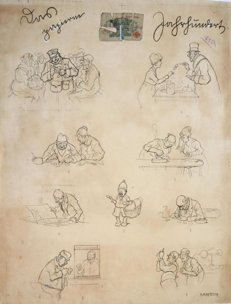 Große Abbildung Nr.3: 143-4030 Roeseler, August: (Künstlergraphik, Karikatur)