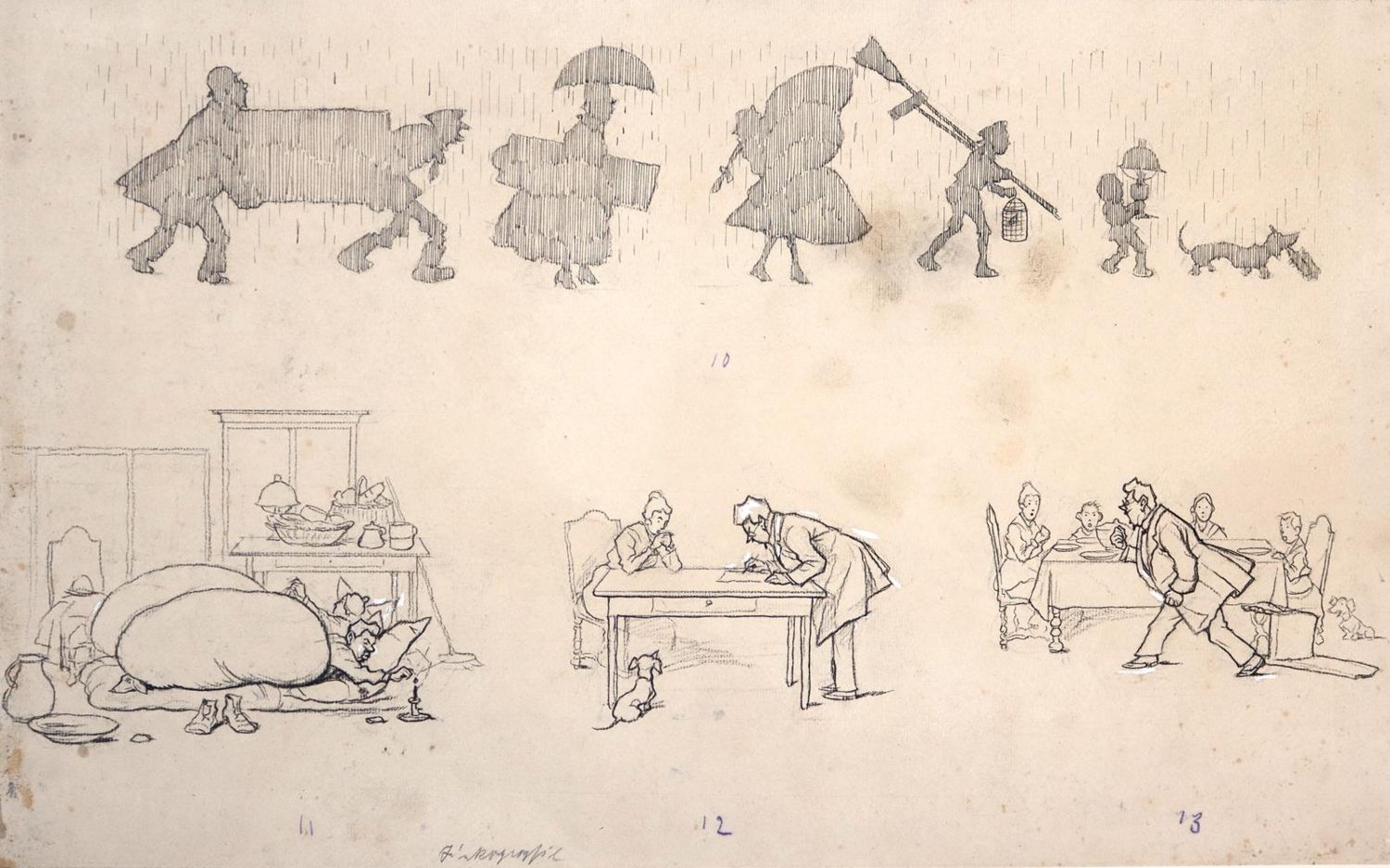 Große Abbildung Nr.5: 143-4030 Roeseler, August: (Künstlergraphik, Karikatur)