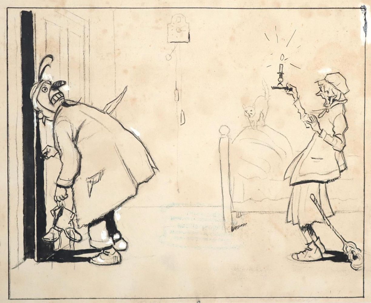 Große Abbildung Nr.8: 143-4030 Roeseler, August: (Künstlergraphik, Karikatur)