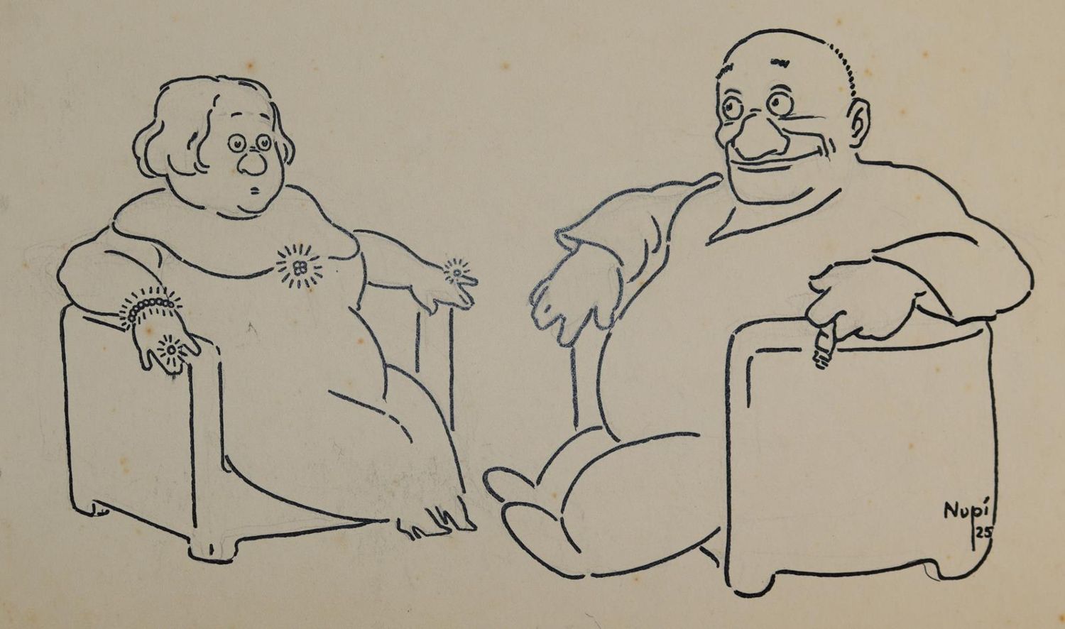 Große Abbildung Nr.1: 143-4035 Winkler, Rolf: (Künstlergraphik, Karikatur)