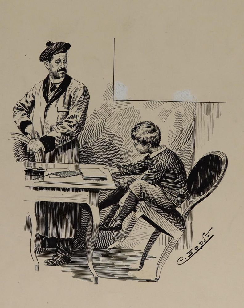 Große Abbildung Nr.1: 143-4041 Zopf, Carl: (Künstlergraphik, Karikatur)