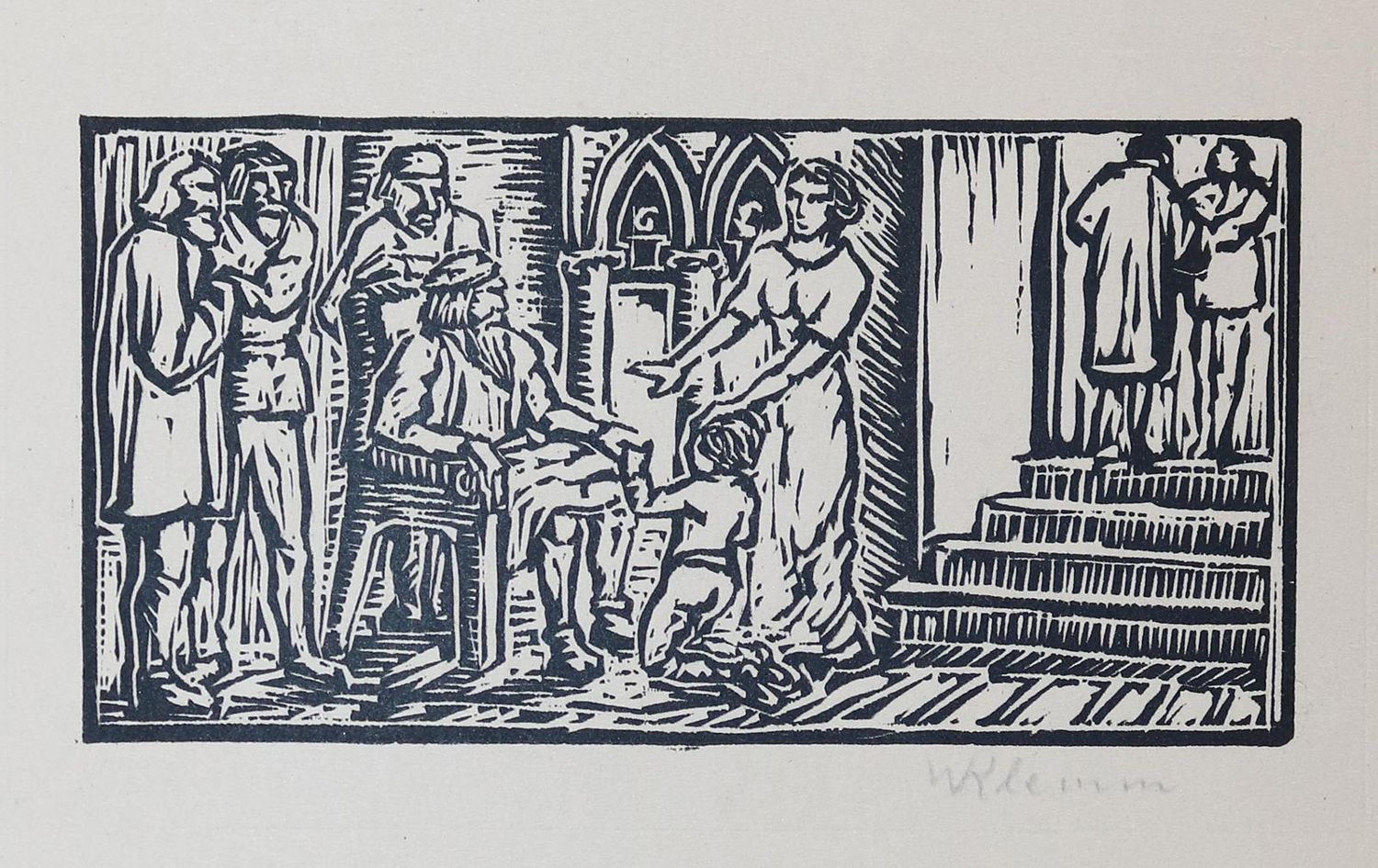 Große Abbildung Nr.1: 143-4054 Klemm, Walther: (Künstlergraphik)