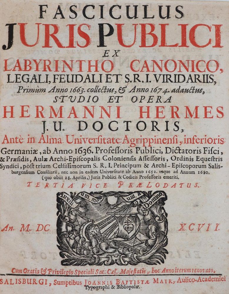 Große Abbildung Nr.1: 143-406 Hermes,H.: (Juridica und Kriminologie)