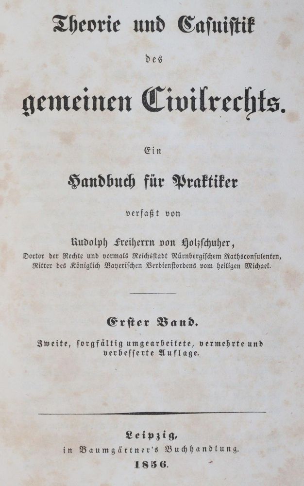 Große Abbildung Nr.1: 143-407 Holzschuher,R.v.: (Juridica und Kriminologie)