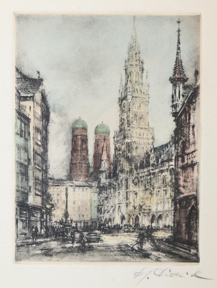 Große Abbildung Nr.5: 143-4090 Konvolut.: (Künstlergraphik)