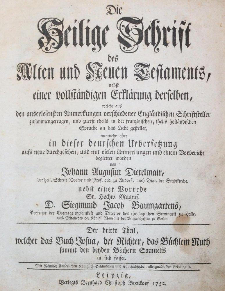 Große Abbildung Nr.1: 143-41 Biblia germanica.: (Bibeln)