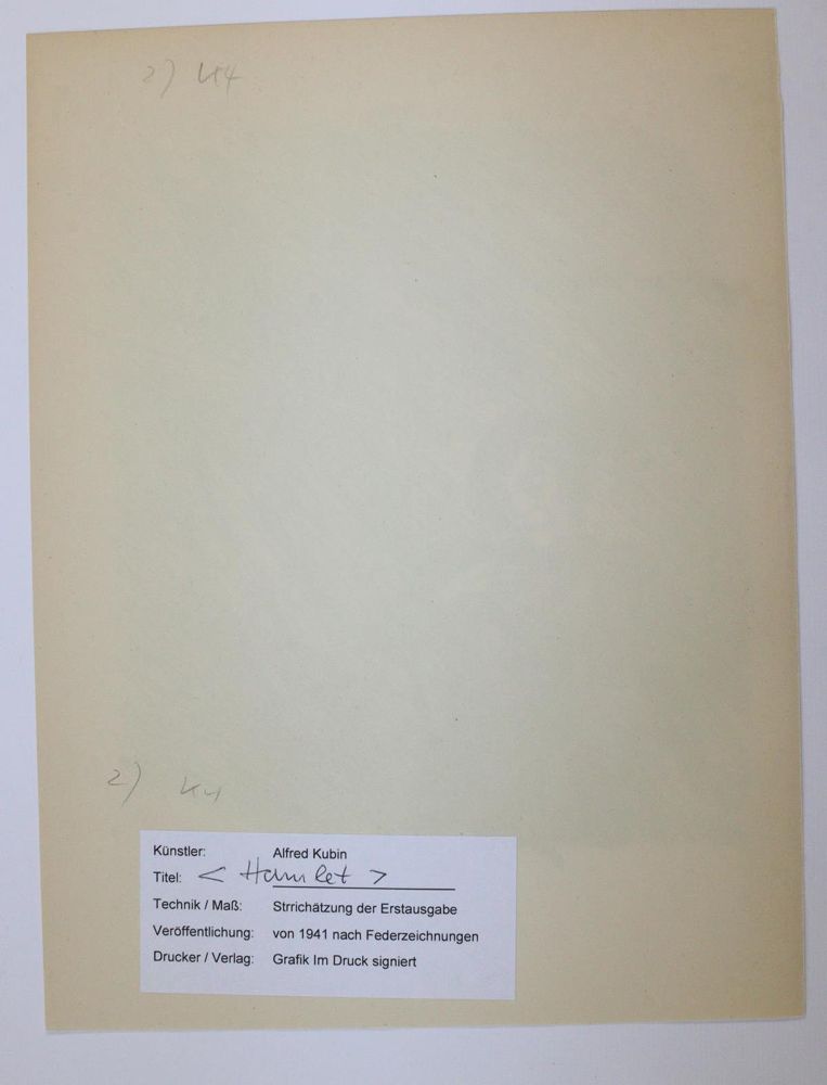 Große Abbildung Nr.6: 143-4119 Kubin, Alfred: (Künstlergraphik)