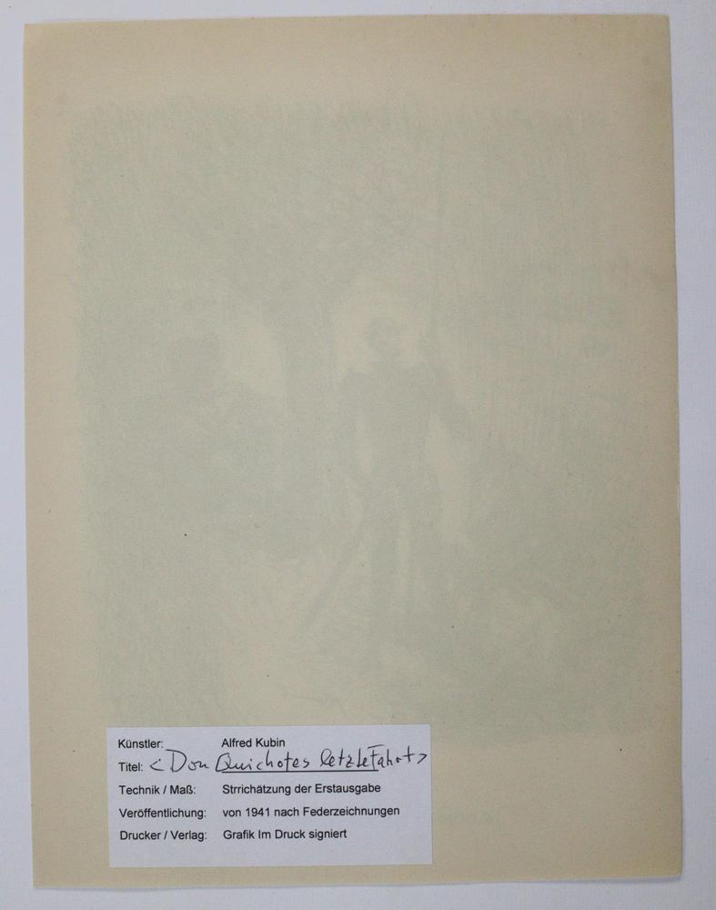 Große Abbildung Nr.8: 143-4119 Kubin, Alfred: (Künstlergraphik)