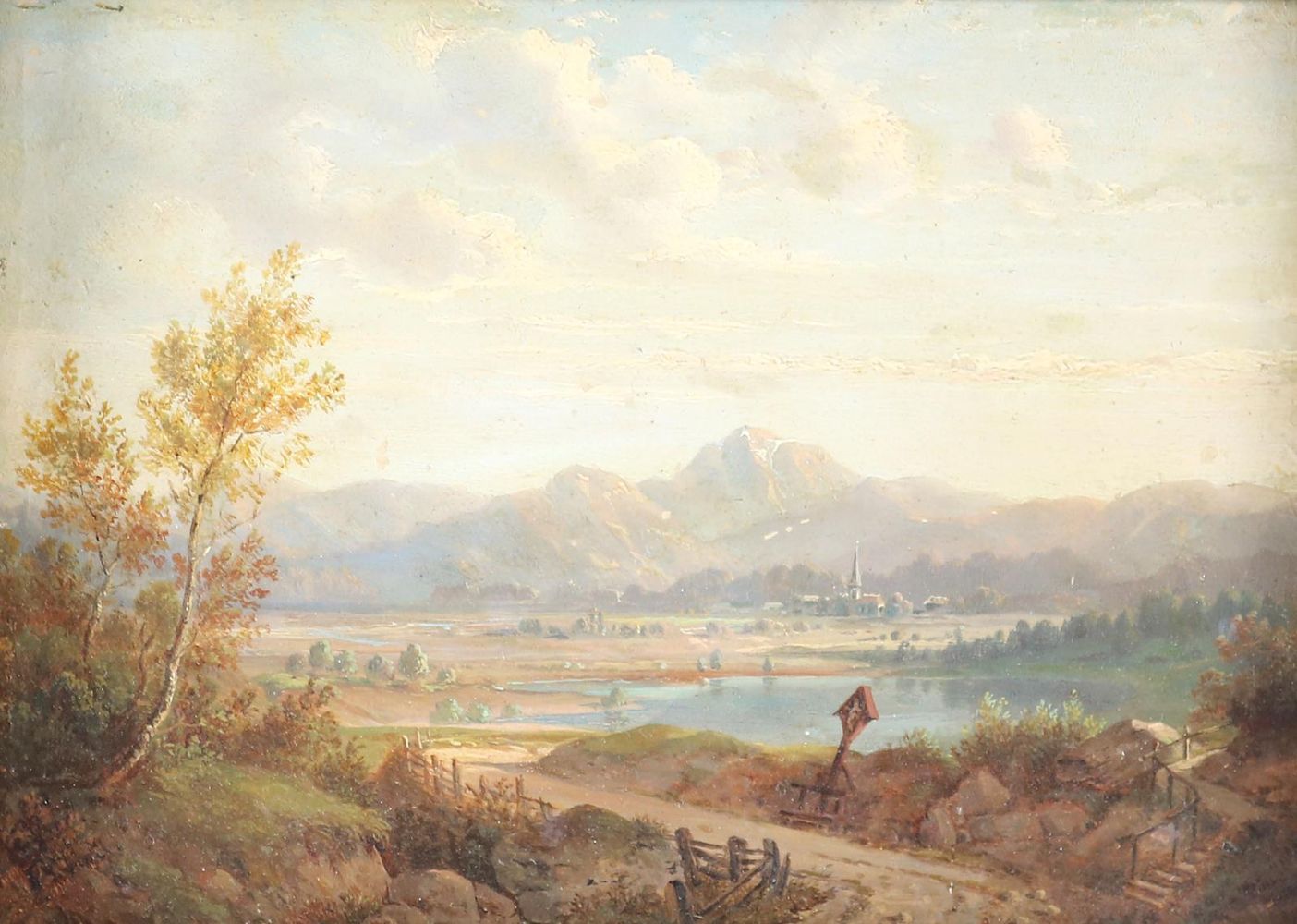 Große Abbildung Nr.1: 143-4135 Landschaft.: (Künstlergraphik)