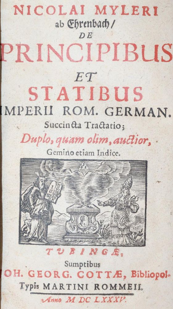 Große Abbildung Nr.1: 143-417 Myler von Ehrenbach,N.: (Juridica und Kriminologie)