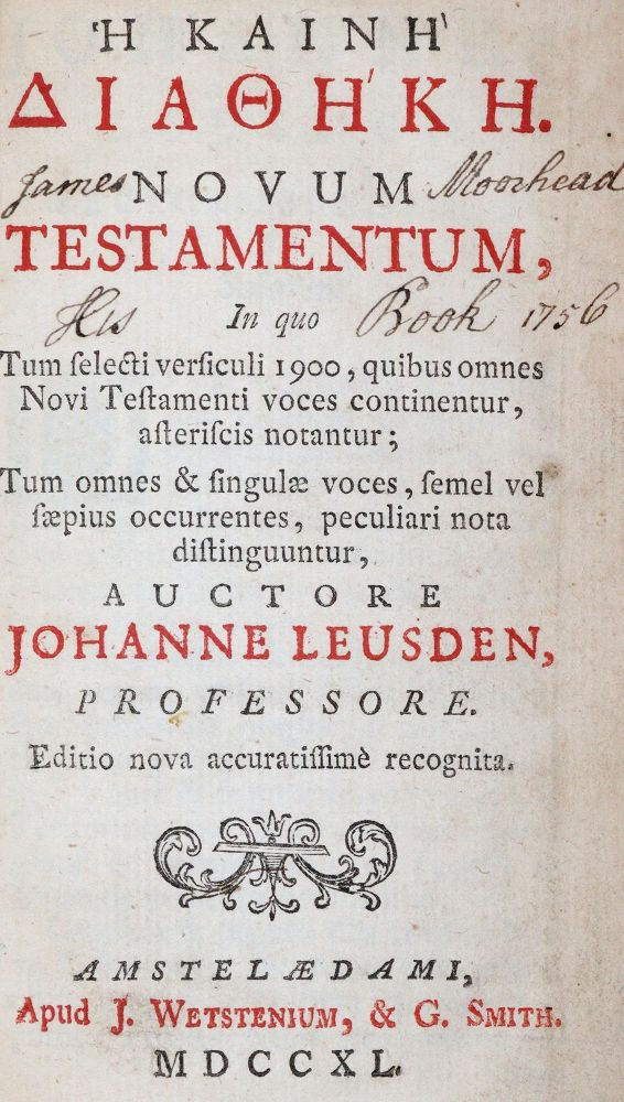 Große Abbildung Nr.2: 143-42 Biblia graeca.: (Bibeln)