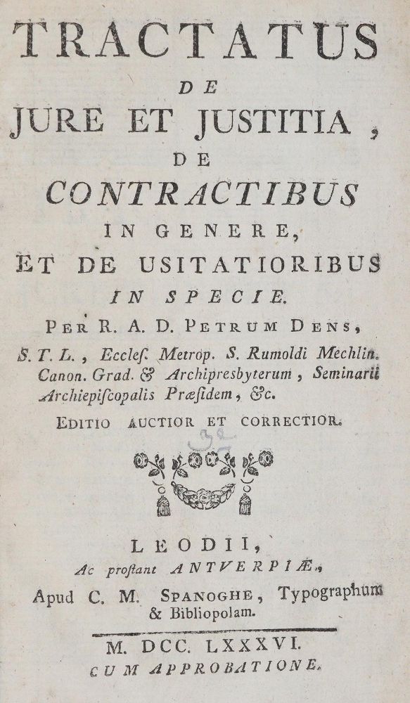 Große Abbildung Nr.1: 143-420 Petrus Dens.: (Juridica und Kriminologie)