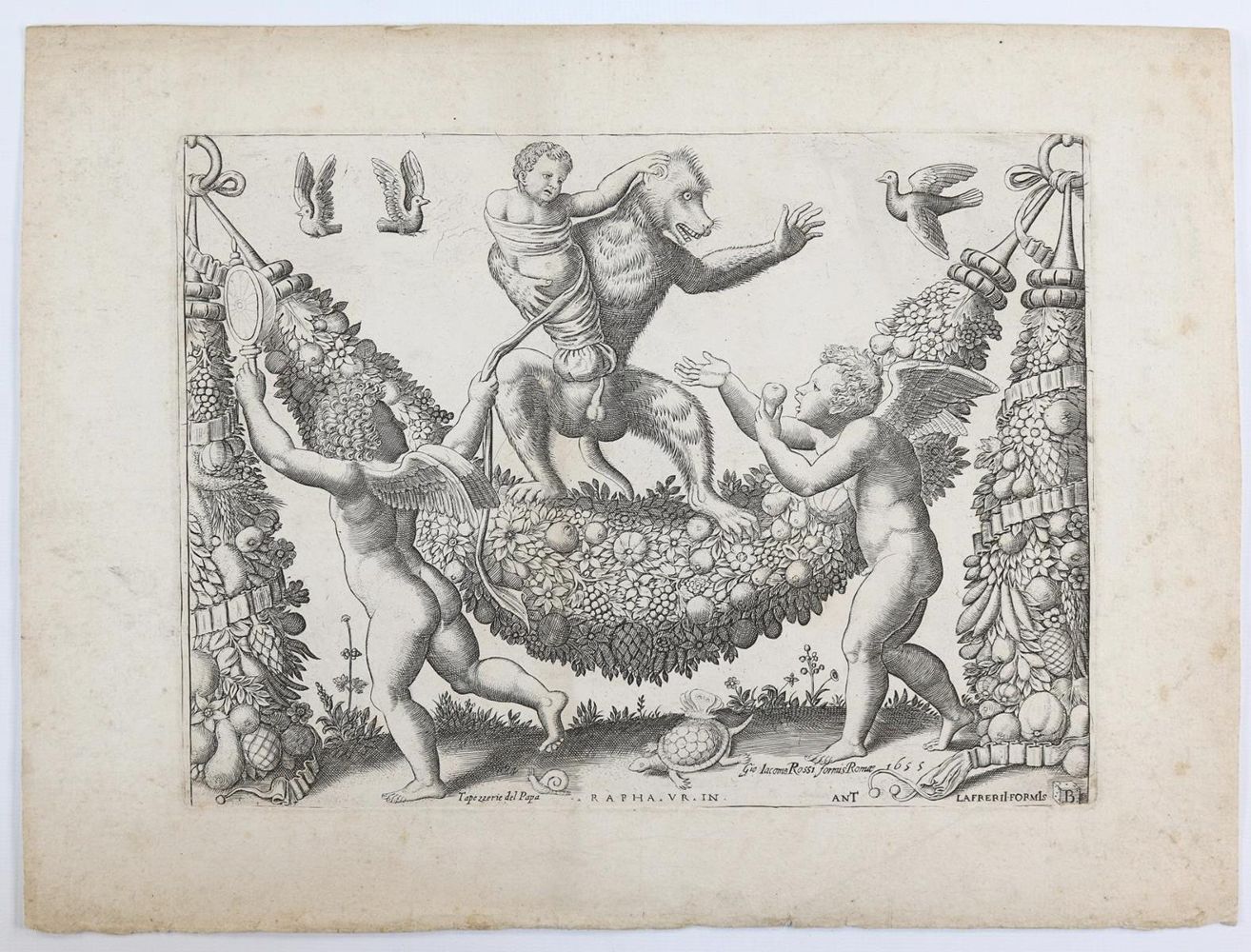 Große Abbildung Nr.1: 143-4221 Meister B mit dem Würfel: (Künstlergraphik)