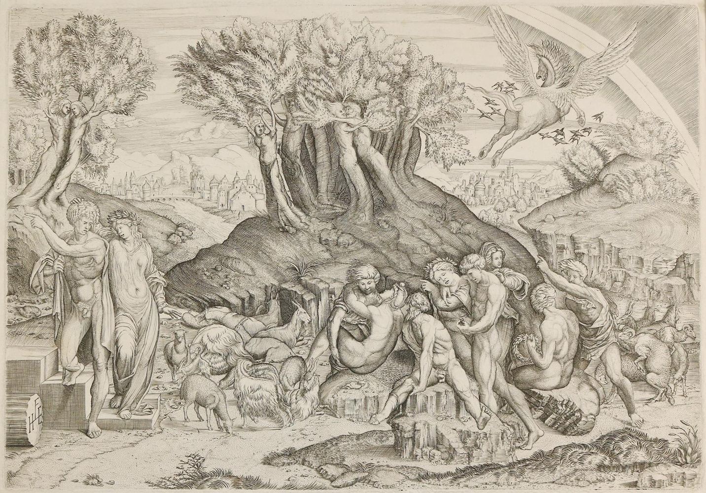 Große Abbildung Nr.1: 143-4250 Monogrammist HFE.: (Künstlergraphik)