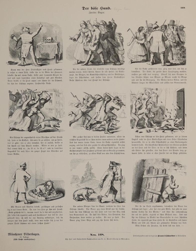 Große Abbildung Nr.2: 143-4260 Münchner Bilderbogen.: (Künstlergraphik)