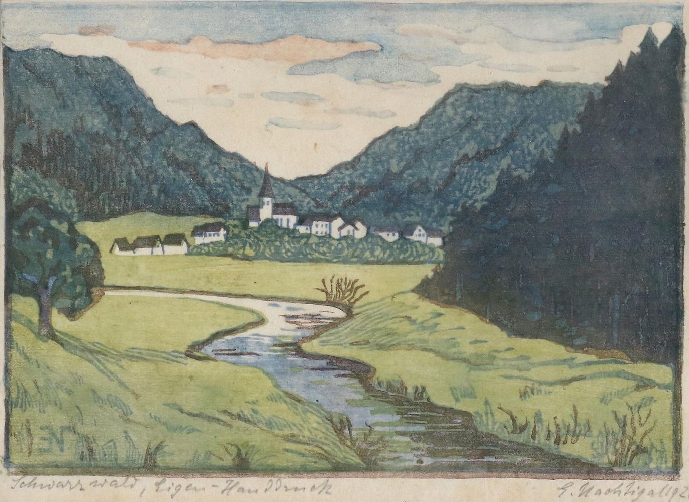 Große Abbildung Nr.5: 143-4263 Nachtigall, Emma: (Künstlergraphik)