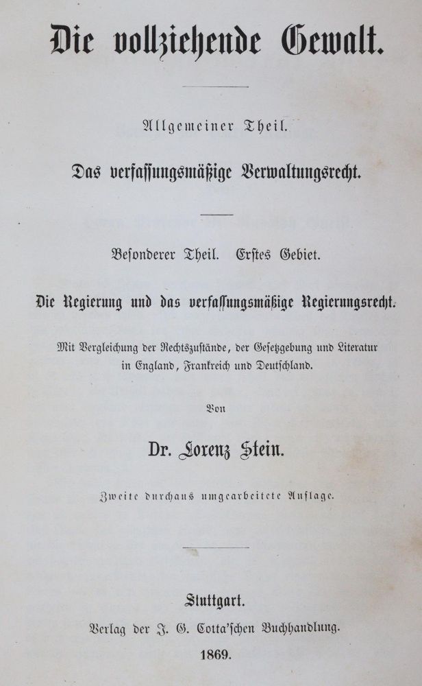 Große Abbildung Nr.1: 143-428 Stein,L.: (Juridica und Kriminologie)