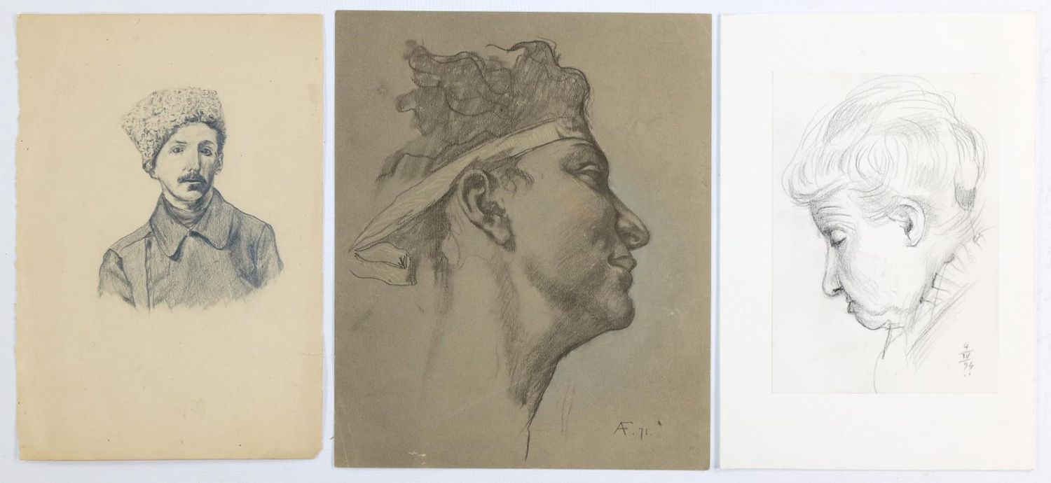 Große Abbildung Nr.1: 143-4335 Portraits: (Künstlergraphik)