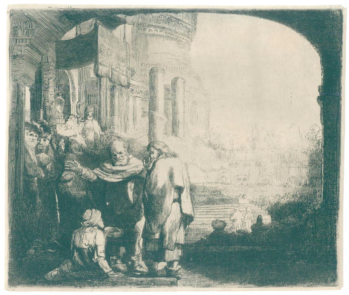 Große Abbildung Nr.1: 143-4347 Rembrandt, Hamensz van Rijn: (Künstlergraphik)