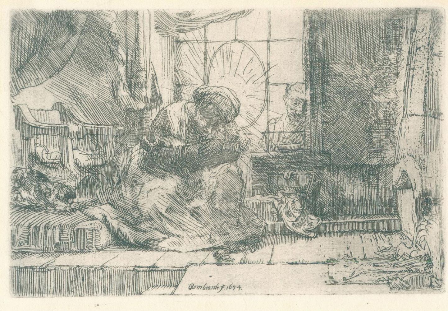Große Abbildung Nr.1: 143-4351 Rembrandt, Hamensz van Rijn: (Künstlergraphik)