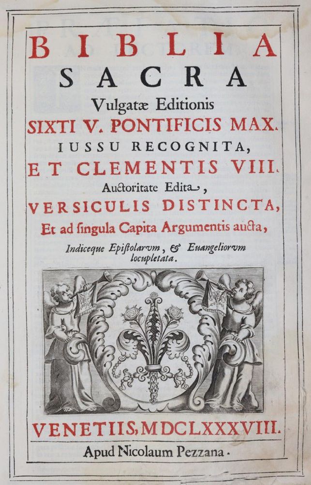 Große Abbildung Nr.1: 143-44 Biblia latina.: (Bibeln)