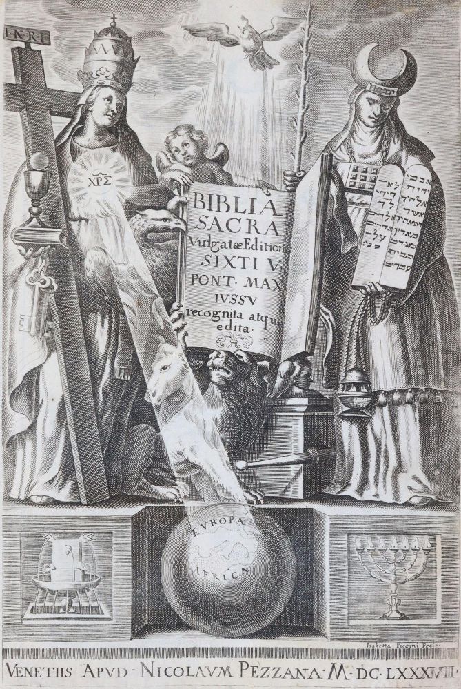 Große Abbildung Nr.6: 143-44 Biblia latina.: (Bibeln)