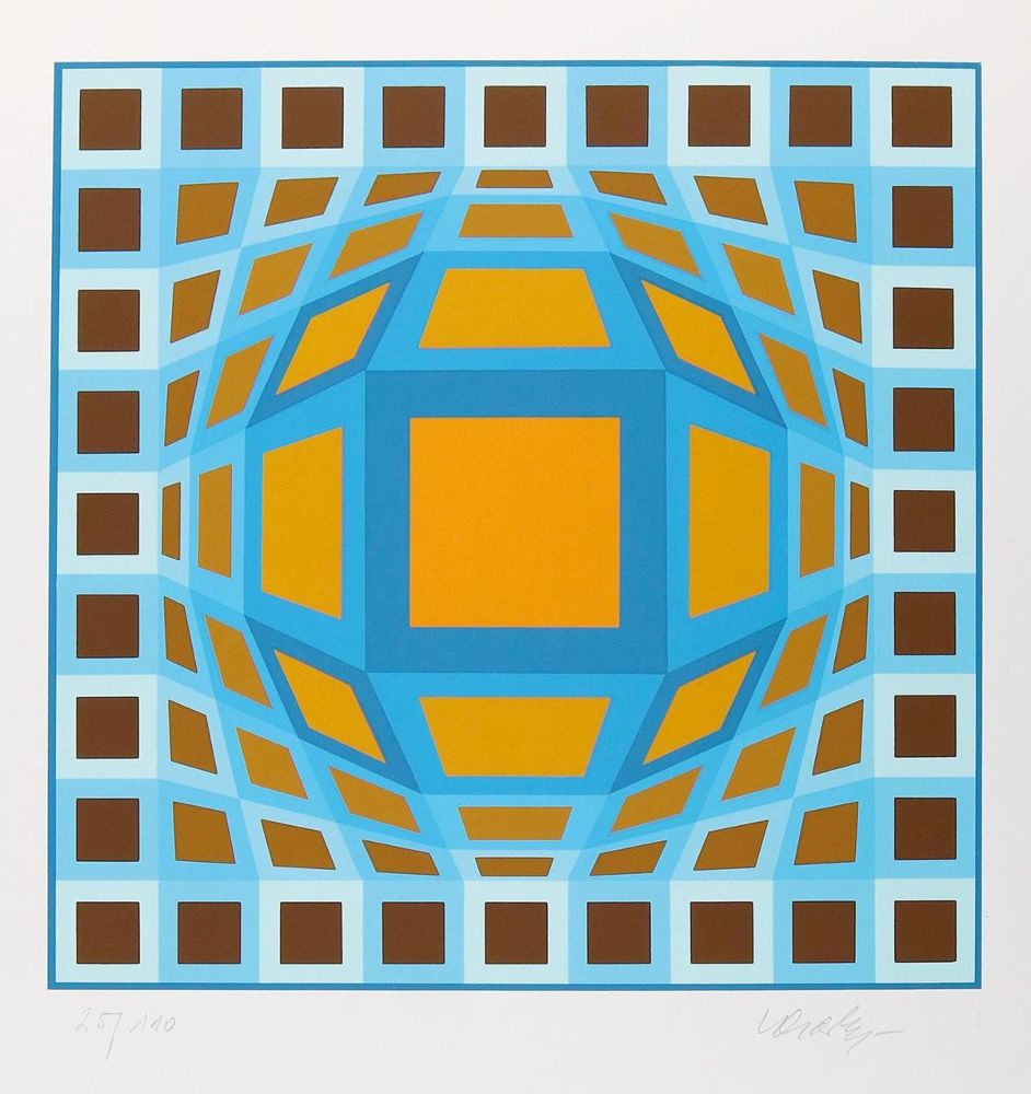 Große Abbildung Nr.1: 143-4584 Vasarely, Victor: (Künstlergraphik)
