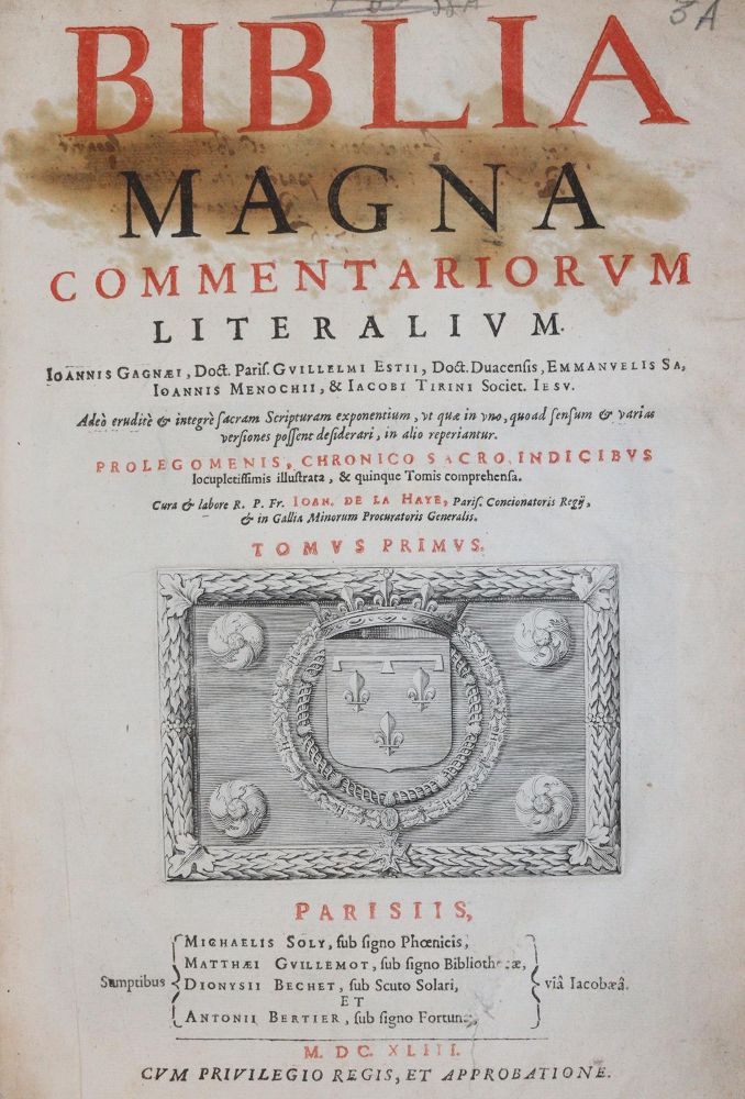 Große Abbildung Nr.1: 143-46 Biblia magna: (Bibeln)
