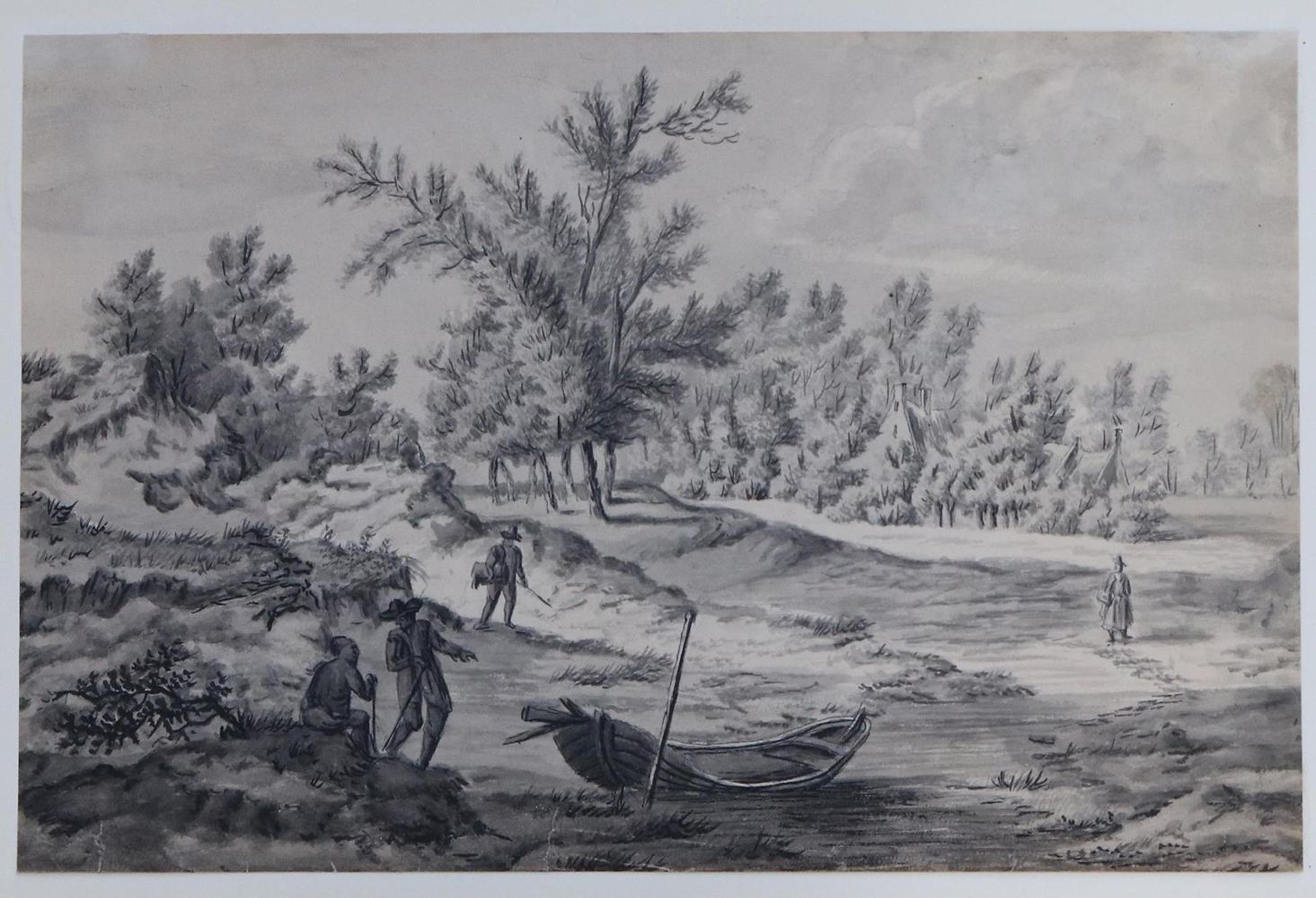 Große Abbildung Nr.1: 143-4639 Landschaft: (Künstlergraphik, Zeichnungen)
