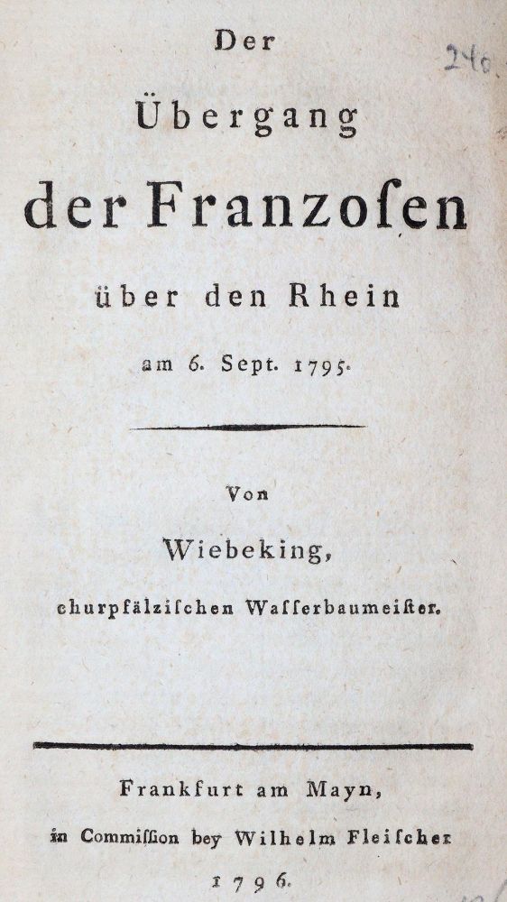 Große Abbildung Nr.1: 143-471 Wiebeking,C.F.v.: (Militaria)