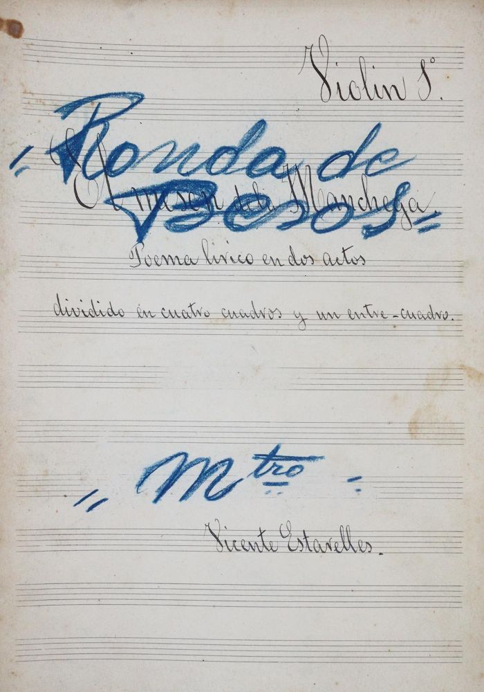 Große Abbildung Nr.1: 143-479 Estarelles,V.: (Musik, Handschriften)