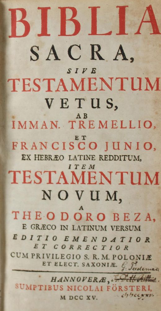 Große Abbildung Nr.1: 143-48 Biblia sacra,: (Bibeln)