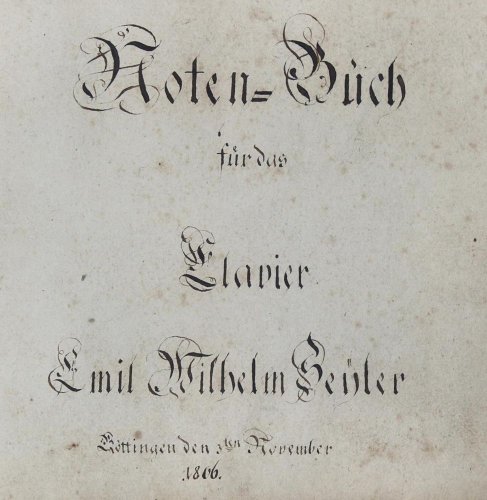 Große Abbildung Nr.1: 143-481 Noten-Buch: (Musik, Handschriften)