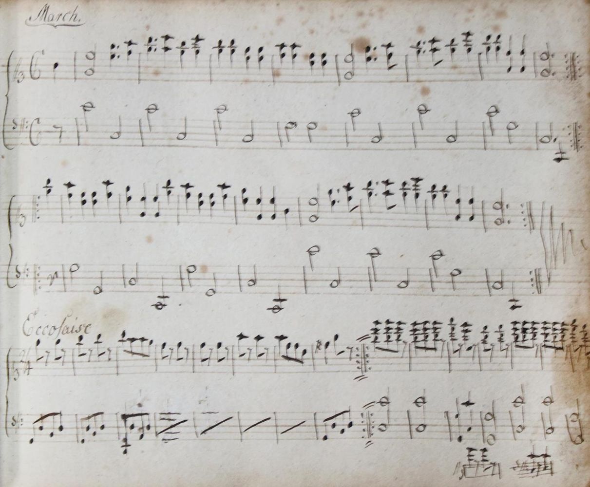 Große Abbildung Nr.2: 143-481 Noten-Buch: (Musik, Handschriften)