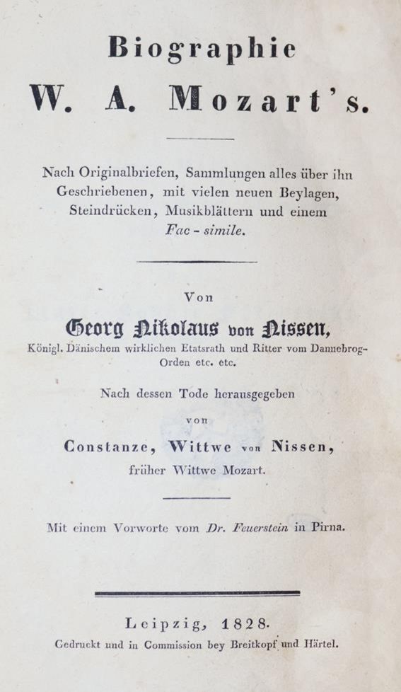 Große Abbildung Nr.1: 143-488 Nissen,G.N.v.: (Musik, Mozart)