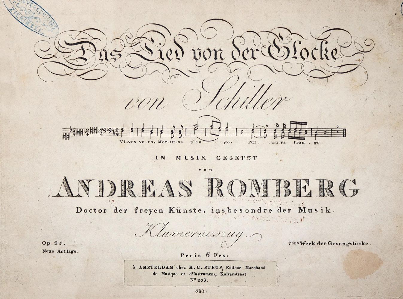 Große Abbildung Nr.3: 143-491 Romberg,A.: (Musik)