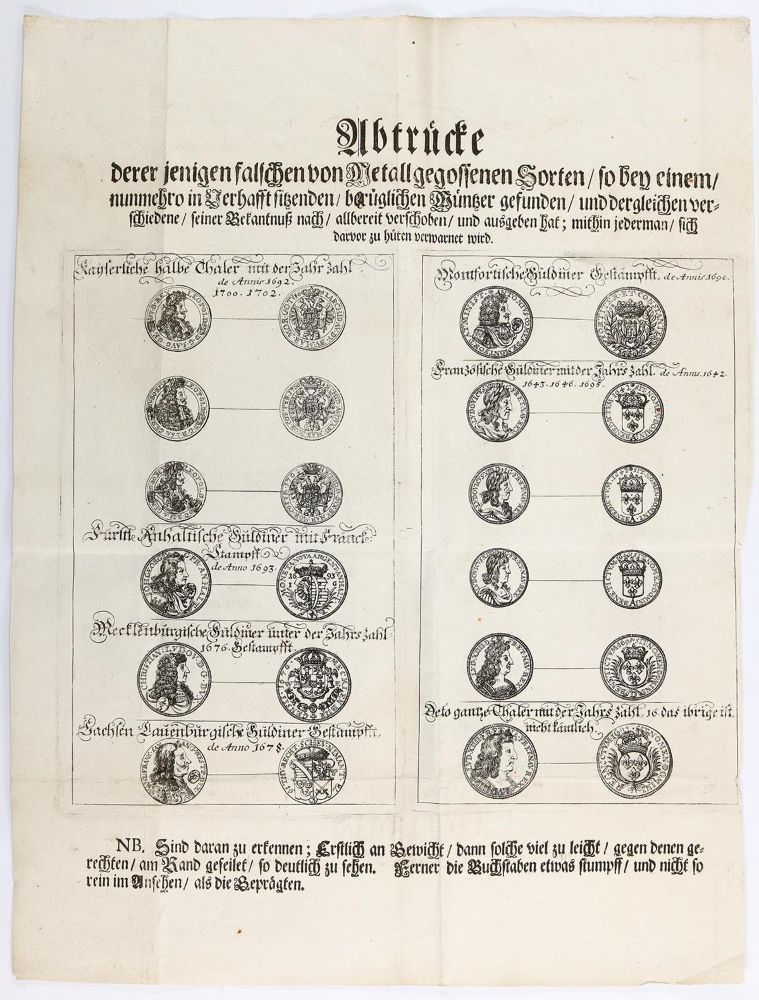 Große Abbildung Nr.1: 143-504 Münzwesen.: (Numismatik u. Siegelkunde, Medaillen)